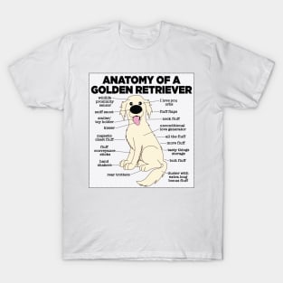 Anatomy Of A Golden Retriever T-Shirt